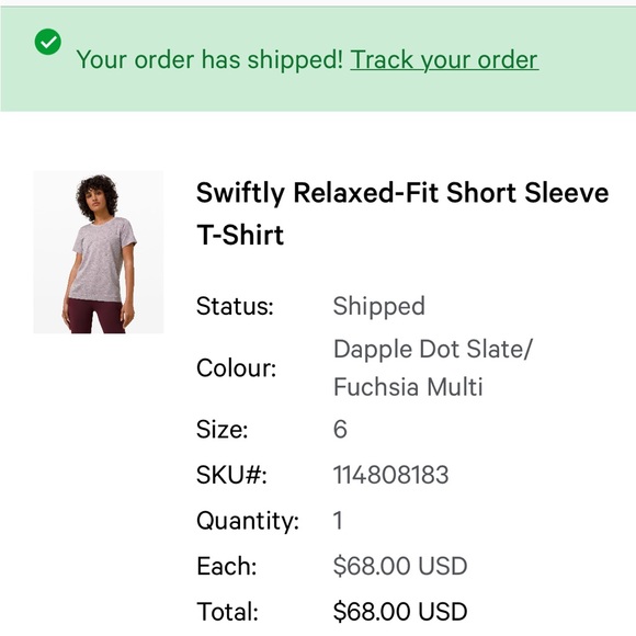 Lululemon Swiftly Relaxed Short Sleeve T-Shirt - Picture 4 of 4